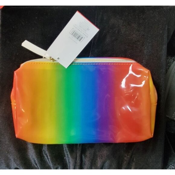 Rainbow Zippered Cosmetic Pouch Bag - Picture 1 of 3